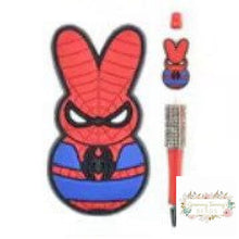 Load image into Gallery viewer, Spidey Marshmallow Silicone Focal Bead
