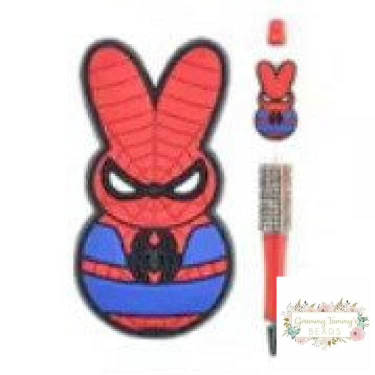 Spidey Marshmallow Silicone Focal Bead