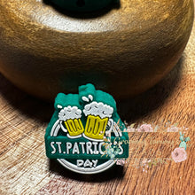 Load image into Gallery viewer, St Patricks Day Silicone Focal Bead Beads
