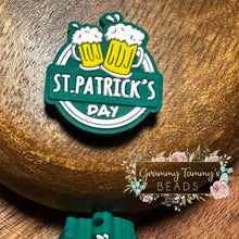 Load image into Gallery viewer, St Patricks Day Silicone Focal Bead Beads
