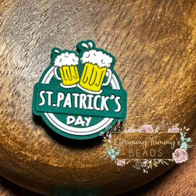 St Patricks Day Silicone Focal Bead Beads