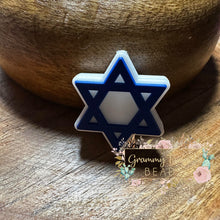 Load image into Gallery viewer, Star Of David Silicone Focal Bead Beads
