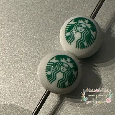 Starbucks 15mm Silicone Beads - 1 Count 15mm Round Silicone Beads