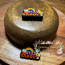 Load image into Gallery viewer, Stay Groovy Silicone Focal Bead Beads
