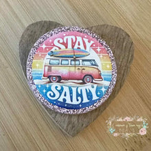 Load image into Gallery viewer, Stay Salty Glitter Flatback Glitter Flatback
