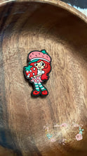 Load image into Gallery viewer, Strawberry Girl Silicone Focal Bead
