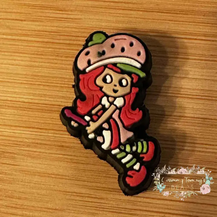 Strawberry Shortcake - Silicone Focal Beads Silicone Focal Bead