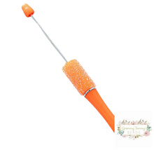 Load image into Gallery viewer, Sugar Diamond Beadable Pen - Assorted Colors Available Orange - 17 Sugar Beadable Pen

