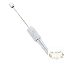 Load image into Gallery viewer, Sugar Diamond Beadable Pen - Assorted Colors Available Silver -02 Sugar Beadable Pen
