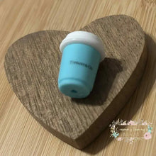 Load image into Gallery viewer, Tif 3D Coffee Cup Silicone Focal Bead Silicone Focal Bead
