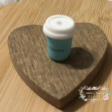 Load image into Gallery viewer, Tif 3D Coffee Cup Silicone Focal Bead Silicone Focal Bead
