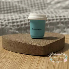 Load image into Gallery viewer, Tif 3D Coffee Cup Silicone Focal Bead Silicone Focal Bead
