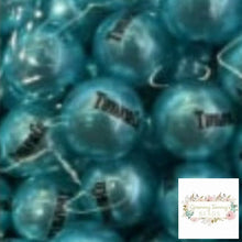 Load image into Gallery viewer, Tif Blue 16mm Acrylic Beads - 5 Count 16mm Beads
