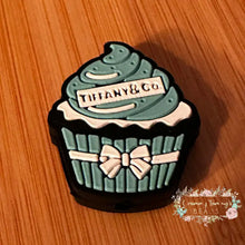 Load image into Gallery viewer, Tif Cupcake Silicone Focal Bead Silicone Focal Bead
