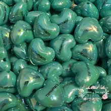 Load image into Gallery viewer, Tif Heart Acrylic Beads - 5 Count Acrylic Beads
