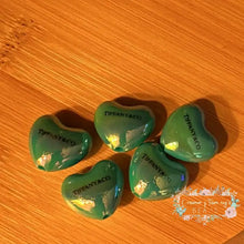 Load image into Gallery viewer, Tif Heart Acrylic Beads - 5 Count Acrylic Beads
