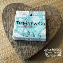 Load image into Gallery viewer, Tif Square #1 Silicone Focal Bead - 1 Count Silicone Square Bead
