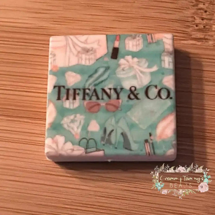 Tif Square - #1 - Silicone Focal Bead - Silicone Square Bead