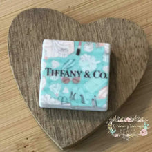 Load image into Gallery viewer, Tif Square #1 Silicone Focal Bead - 1 Count Silicone Square Bead
