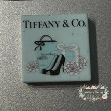 Load image into Gallery viewer, Tif Square #2 Silicone Focal Bead - 1 Count Silicone Square Bead

