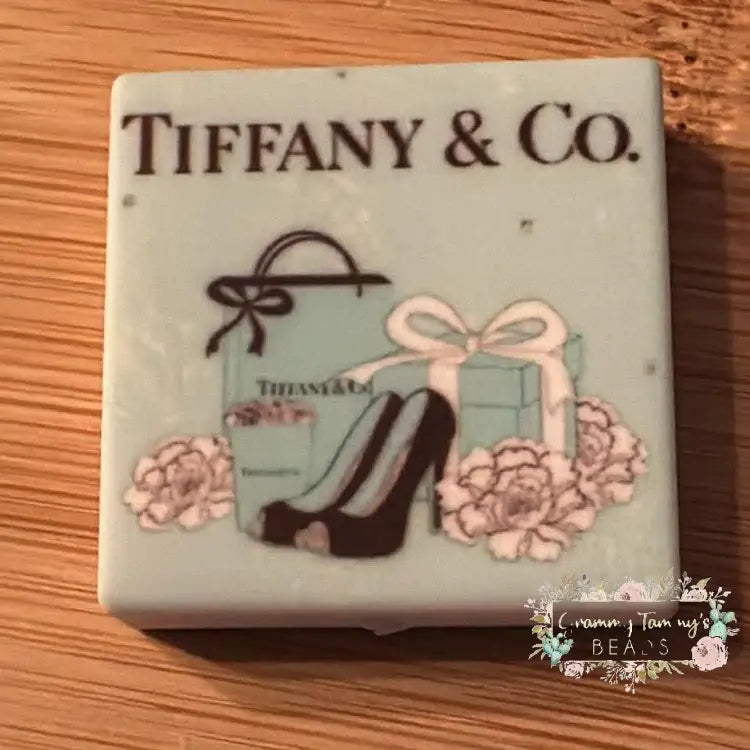 Tif Square - #2 Silicone Focal Bead Silicone Square Bead