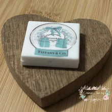 Load image into Gallery viewer, Tif Square #3 Silicone Focal Bead - 1 Count Silicone Focal Bead
