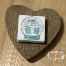 Load image into Gallery viewer, Tif Square #3 Silicone Focal Bead - 1 Count Silicone Focal Bead
