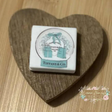 Tif Square #3 Silicone Focal Bead - 1 Count Silicone Focal Bead
