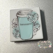 Load image into Gallery viewer, Tif Square #4 Silicone Focal Bead - 1 Count Silicone Focal Bead
