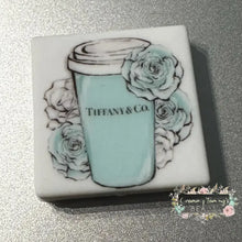 Load image into Gallery viewer, Tif Square #4 Silicone Focal Bead - 1 Count Silicone Focal Bead
