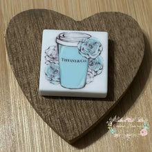 Load image into Gallery viewer, Tif Square - #4 Silicone Focal Bead - 1 Count Silicone Focal Bead
