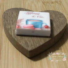 Load image into Gallery viewer, Tif Cookies &amp; Coffee Silicone Square Focal Bead Silicone Square Bead
