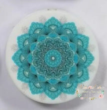 Load image into Gallery viewer, Tiffany Color Design Round Silicone Focal Bead Silicone Round Focal Bead
