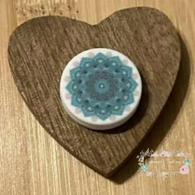 Tiffany Color Design Round Silicone Focal Bead Silicone Round Focal Bead