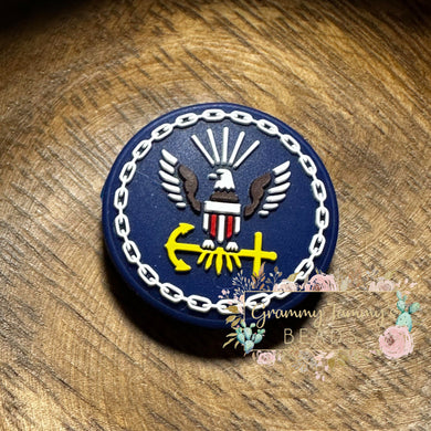 Us Navy Silicone Focal Bead Beads