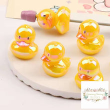 Load image into Gallery viewer, UV Plated Acrylic Loose Beads Duck Beads - Yellow duck
