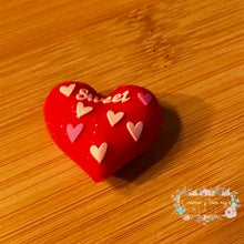 Load image into Gallery viewer, VALENTINE - 3D SWEETHEART - Silicone Focal Bead 3d Silicone Focal Bead
