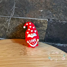 Load image into Gallery viewer, VALENTINES - 3d Love Gnome - Silicone Focal Bead 3d Silicone Focal Bead
