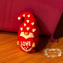 Load image into Gallery viewer, VALENTINES - 3d Love Gnome - Silicone Focal Bead 3d Silicone Focal Bead
