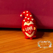Load image into Gallery viewer, VALENTINES - 3d Love Gnome - Silicone Focal Bead 3d Silicone Focal Bead
