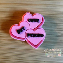 Load image into Gallery viewer, VALENTINES - Cute but Pyscho - Silicone Focal Bead Silicone Focal Bead
