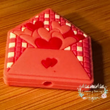 Load image into Gallery viewer, VALENTINES - Love Note - Silicone Focal Bead Silicone Focal Bead

