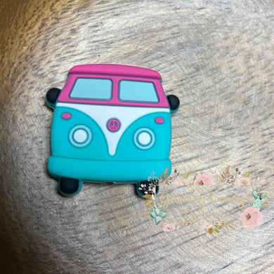 Van Turquoise - Silicone Focal Bead