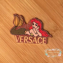 Load image into Gallery viewer, Versace Mermaid Glitter Flatback Glitter Flatback
