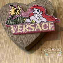 Load image into Gallery viewer, Versace Mermaid Glitter Flatback Glitter Flatback
