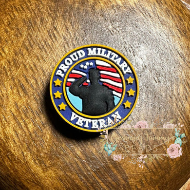 Veteran Silicone Focal Bead Beads