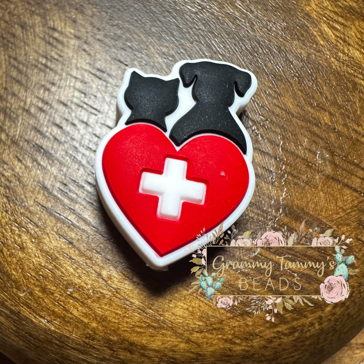 Veterinarian Silicone Focal Bead Beads