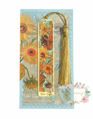 Vintage Floral Metal Bookmark: Hollow Bronzed Design With Tassel - Gold Artistic Bookmarks