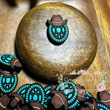 Load image into Gallery viewer, Western Cowboy Hat Silicone Focal Bead Beads
