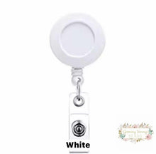 Load image into Gallery viewer, White - Alligator Swivel Clip Badge Reel Badge Reel
